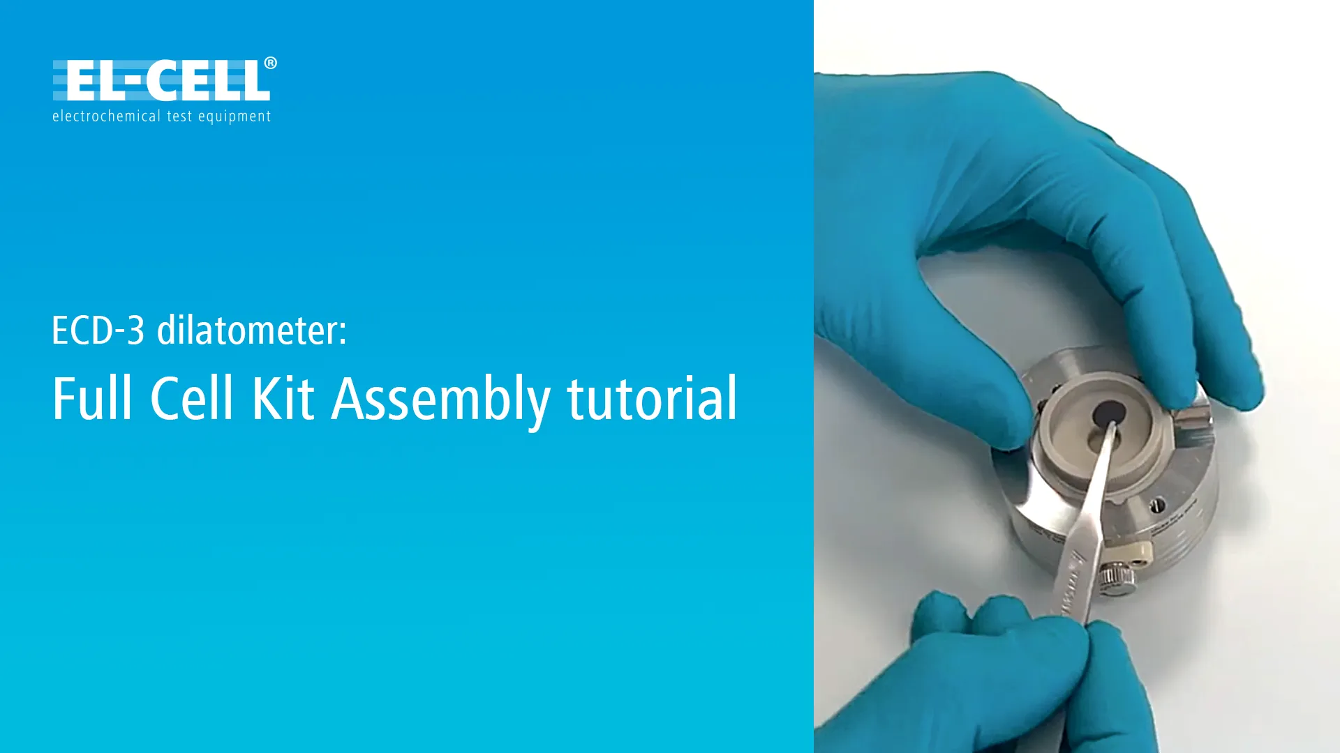 Assembly of the Full Cell kit for ECD-3 and ECD-3-nano electrochemical dilatometer