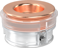PAT-Core with copper and aluminum plungers and reference electrode