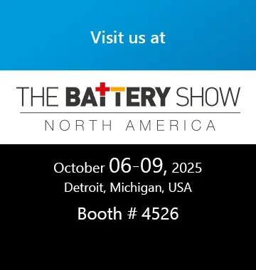 Visit us at the Battery Show in Detroit; USA