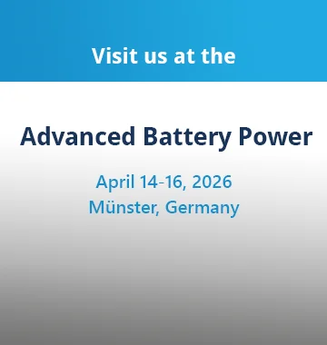 Visit us at ther Advanced Battery Power in Münster, Germany!