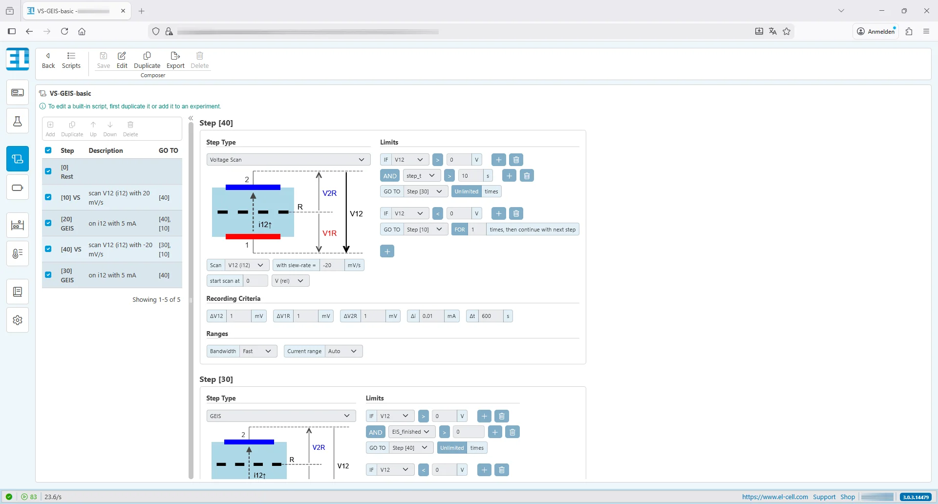 EL-Software Visual Script Composer