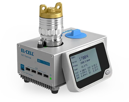 PAT-Terminal-1 with inserted PAT-Cell-Force test cell