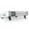 White USB-C docking station connected to a laptop with several ports visible on the desk